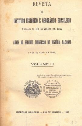 Anais do Segundo Congresso de História Nacional