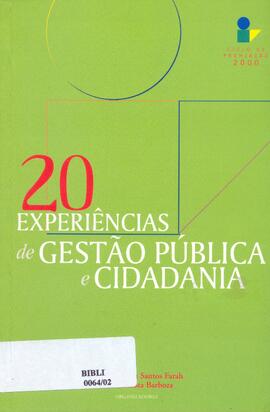 20 Experiências de gestão pública e cidadania