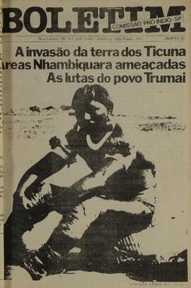 BOLETIM COMISSÃO PRÓ-ÍNDIO - SÃO PAULO COMISSÃO PRÓ-ÍNDIO - 1982 - Nº07