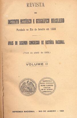 Anais do Segundo Congresso de História Nacional