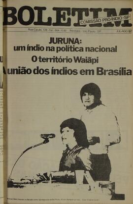 BOLETIM COMISSÃO PRÓ-ÍNDIO - SÃO PAULO COMISSÃO PRÓ-ÍNDIO - 1982 - Nº10