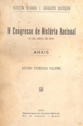 Anais IV Congresso de História Nacional