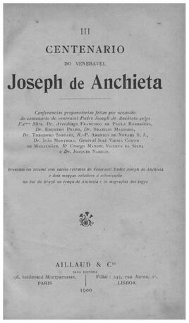 Centenário do venerável Joseph de Anchieta