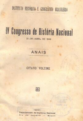 Anais IV Congresso de História Nacional