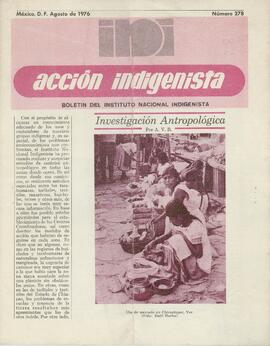 ACCION INDIGENISTA - CIDADE DO MÉXICO INSTITUTO NACIONAL INDIGENISTA - 1976 - Nº278