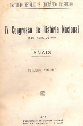 Anais IV Congresso de História Nacional