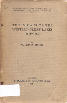 The indians of the western Great Lakes: 1615-1760.