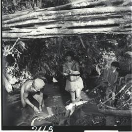Índios Urubu no rio