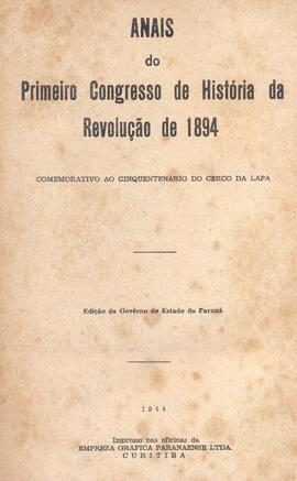 Anais.comemorativos ao cinquetenário do cerco da Lapa