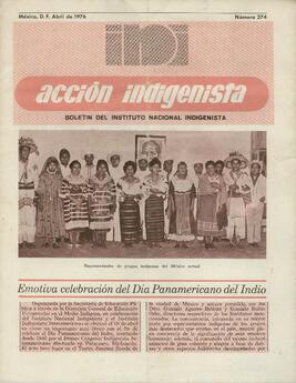 ACCION INDIGENISTA - CIDADE DO MÉXICO INSTITUTO NACIONAL INDIGENISTA - 1976 - Nº274
