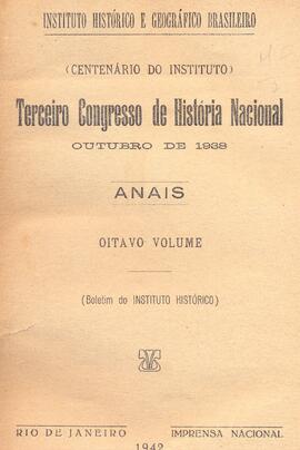 Anais Terceiro Congresso de História Nacional