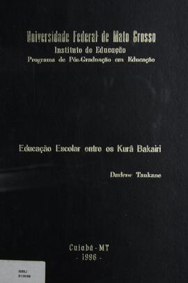 Educação escolar entre os Kura-bakairi