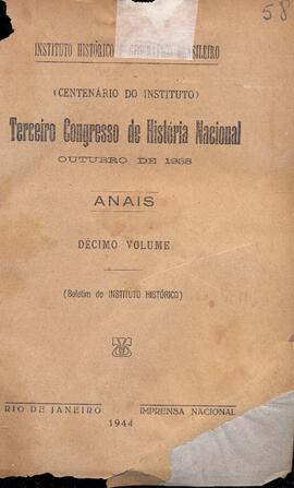 Anais Terceiro Congresso de História Nacional