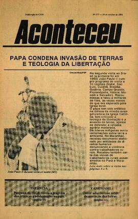 ACONTECEU - SÃO PAULO SP CENTRO ECUMÊNICO DE DOCUMENTAÇÃO E INFORMAÇÃO - 1991 - Nº577