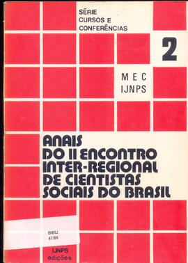 Anais do II Encontro Inter-regional de Cientistas Sociais do Brasil
