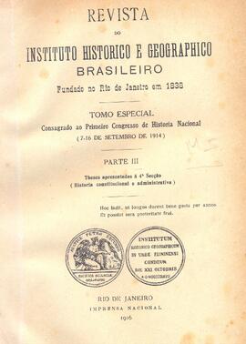 Anais do Primeiro Congresso de História Nacional